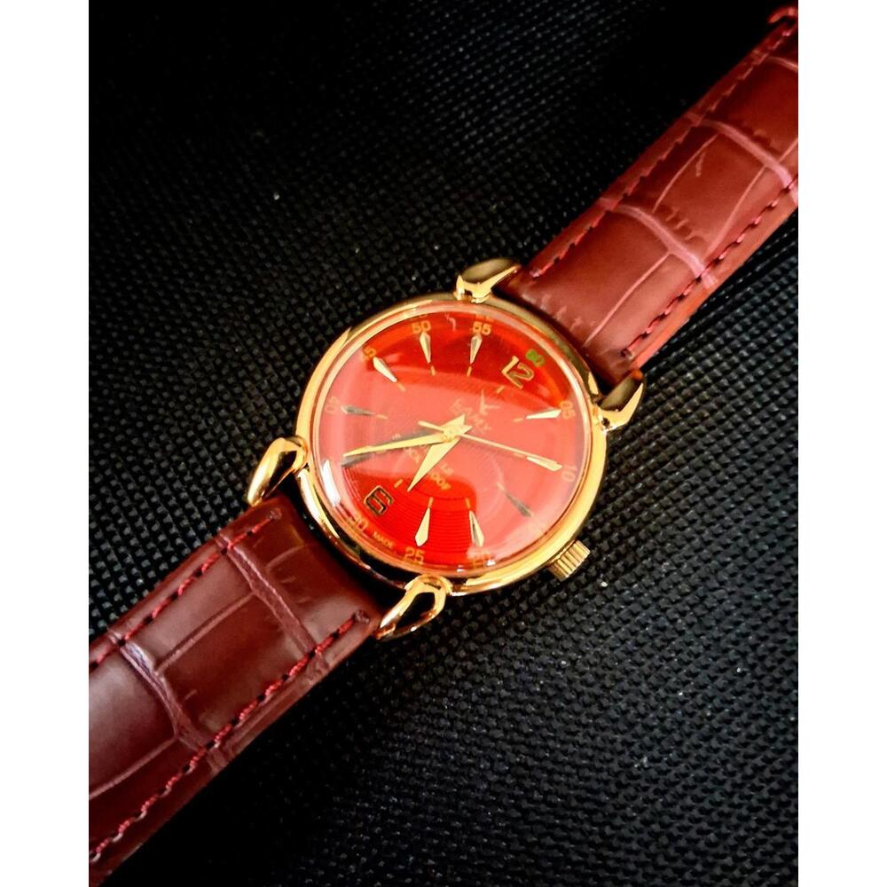 Vintage Camy Men's Leather Mechanical Watch RARE - Picture 6 of 8